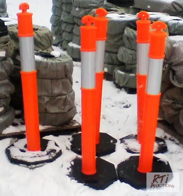 lot 44 image: (100) Traffic Poles. Two pallets of 50 each.&...