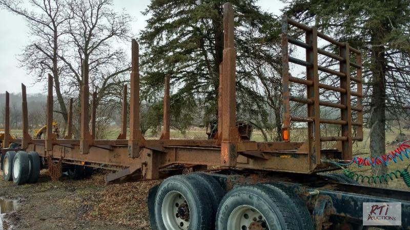 lot 15 image: C&ampM Log Trailer. 6 bunks. 42&quot long. ...