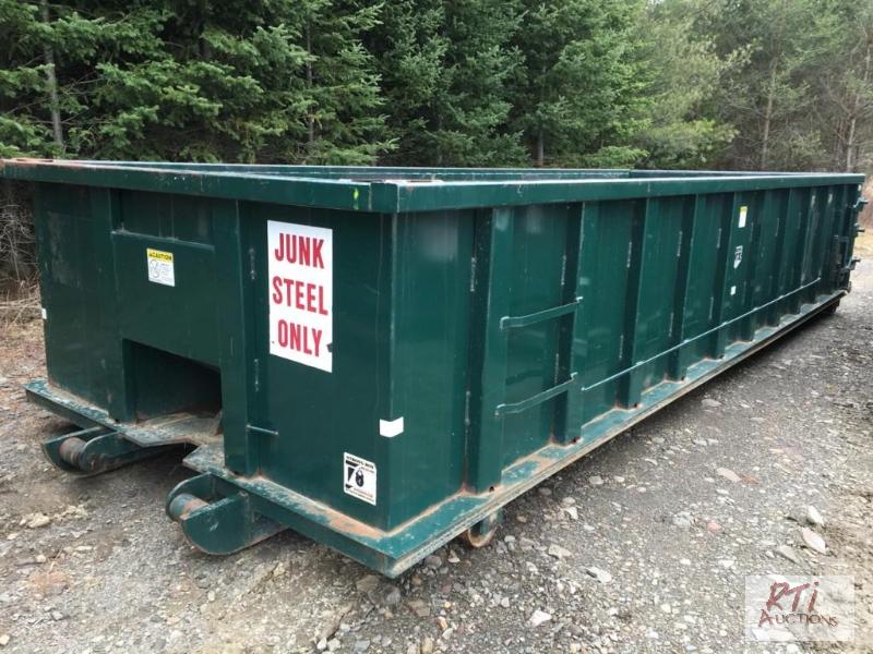 lot 23 image: Bucks Manufacturing 20 yard roll-off containe...