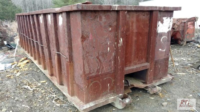 lot 26 image: Roll-off Box A. 30 cubic yards. 5.5x8x22.&...