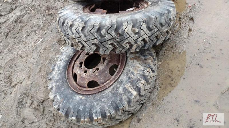 lot 51 image: (2) 9.00x20.00 tires.&nbspAll items sell as ...