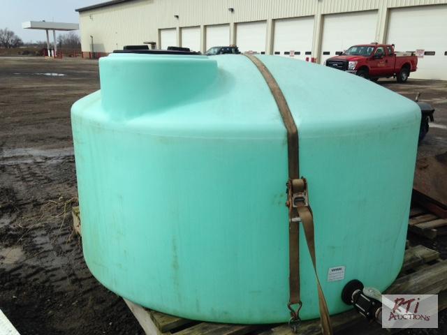 lot 103 image: 1000 gallon plastic water tank. All equipment...