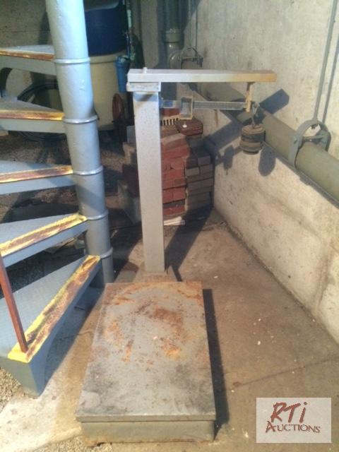 lot 110 image: (3) beam type scales, for additional informat...