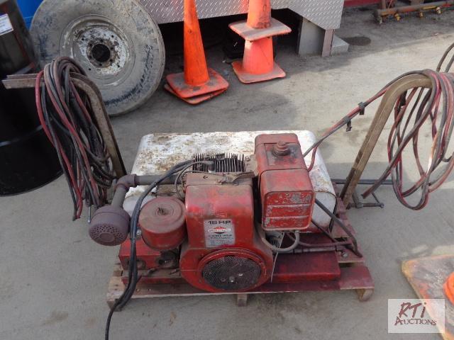 lot 129 image: Start-all 1224v, 16hp Briggs engine welectr...
