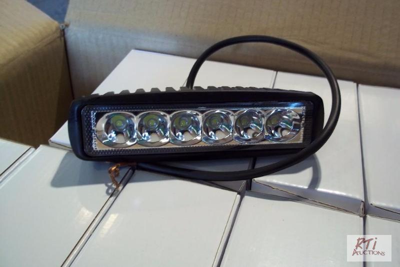 lot 136 image: Box of (20) 18 watt rectangular LED spotlight...