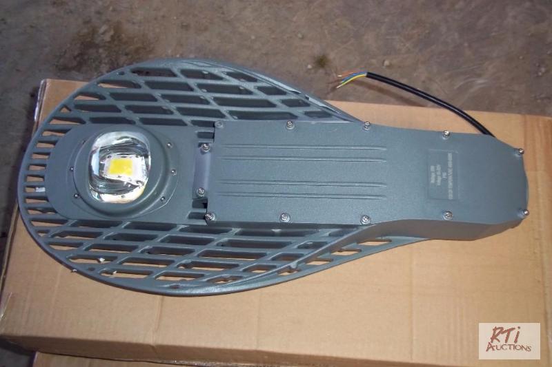 lot 137 image: Lot of (5) 50W LED streetlights, new. Located...