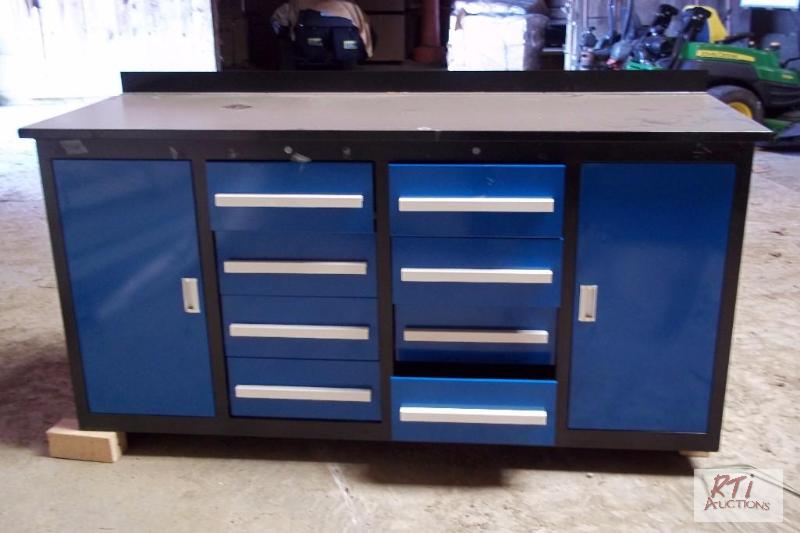 lot 140 image: New 8-drawer workbench. Located in Geneseo, f...