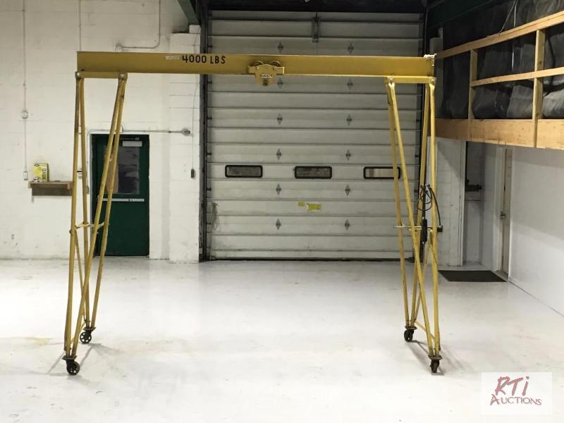 lot 145 image: Budgit A-Frame Gantry Crane, Excellent Condit...