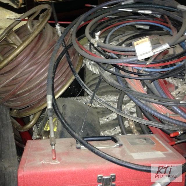 lot 151 image: Large crate of misc. shop items lube tools, h...