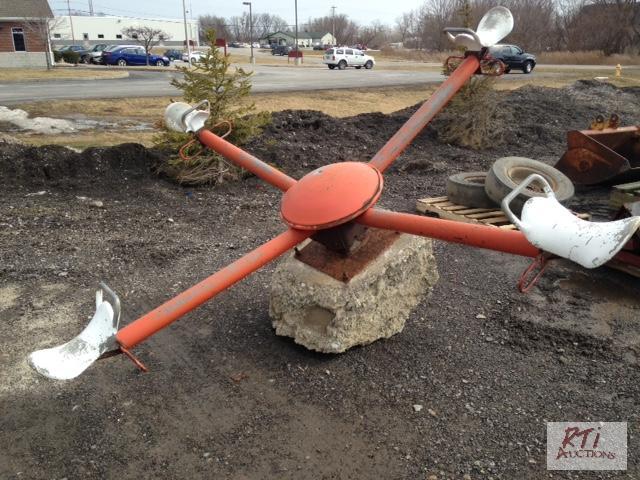 lot 168 image: Playground equipment with 4 rocking horse sea...