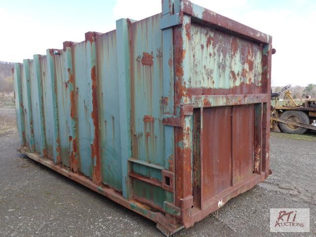 lot 67 image: Roll-Off Compactor Container. Approx. 35 cu. ...