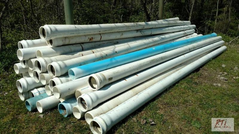 lot 51 image: Estimate 30 pcs 6&quotx20 PVC bell joint wi...