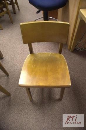 lot 82 image: Library chairs to include (2) large desk cha...