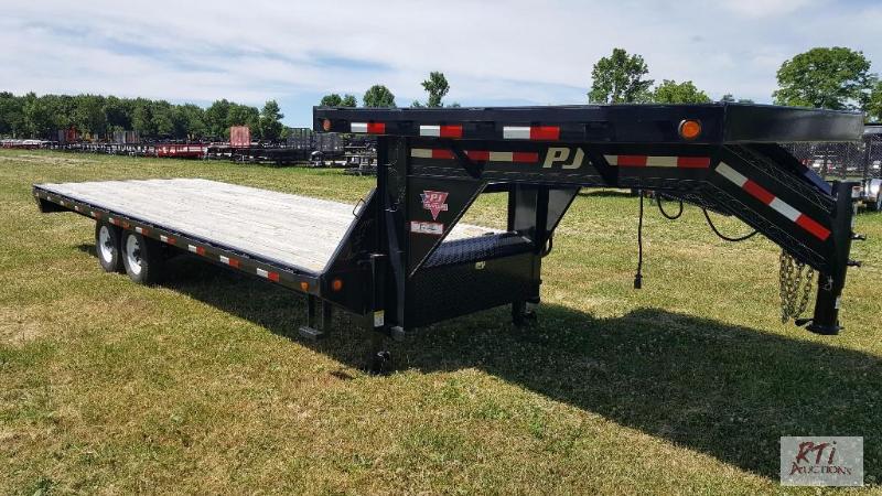 lot 16 image: 2014 PJ 24 Gooseneck trailer VIN 4P5FS242XE...