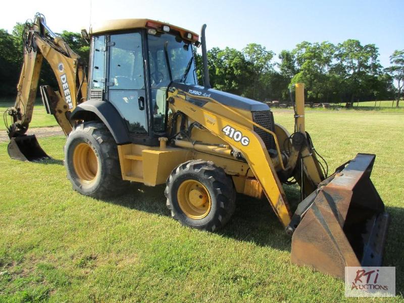 lot 25 image: John Deere 410G backhoe, Turbo, 4x4, diesel, ...