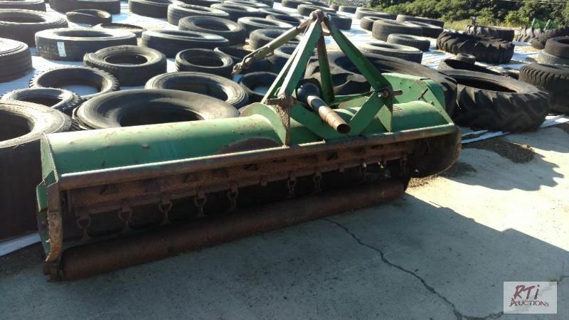 lot 53 image: John Deere 25A 3PTH flail mower. Unit is loca...