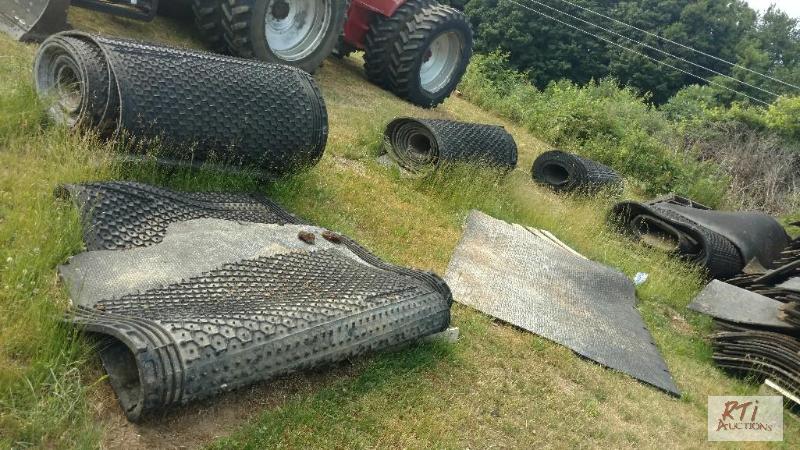 lot 58 image: (1) Lot of Krieburg rubber cow mats. 1&quot ...