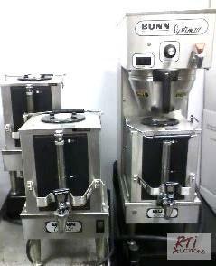 lot 75 image: Bunn System III Coffee Maker with three satel...