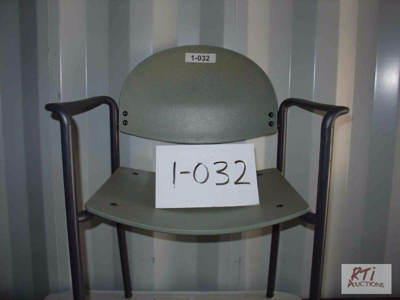 lot 85 image: Computer desk (1-031), chair (1-032), lab tab...