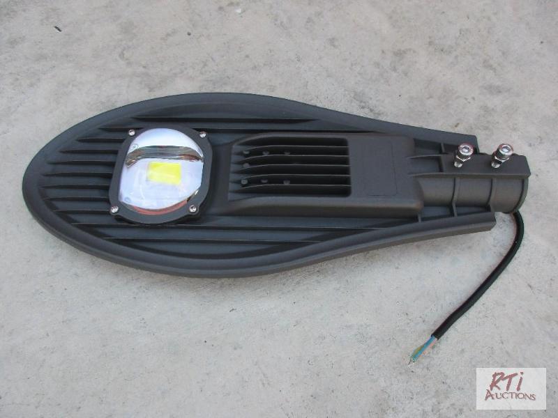 lot 80 image: Lot of (5) 50W, 110V, LED streetlights, new. ...