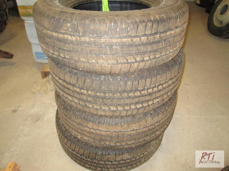 lot 87 image: (4) Good Year Wrangler 26570-17 tires. All e...