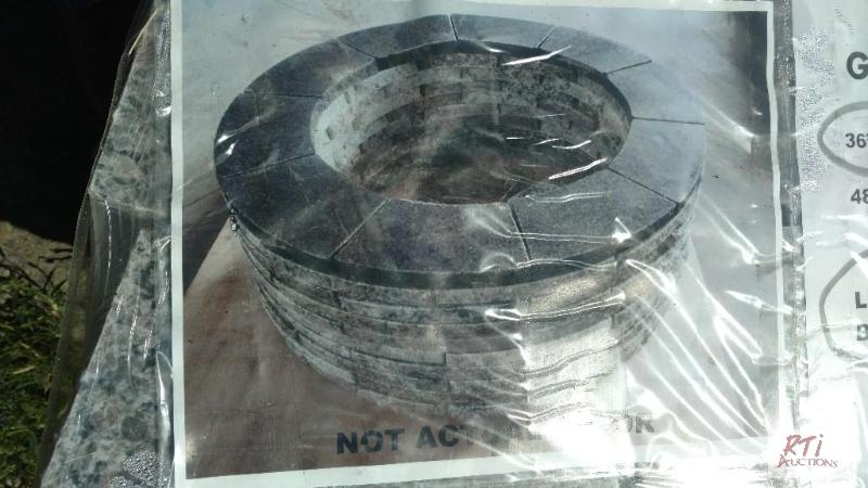 lot 50 image: (1) Granite Firepit. 36&quotx12&quot round ...