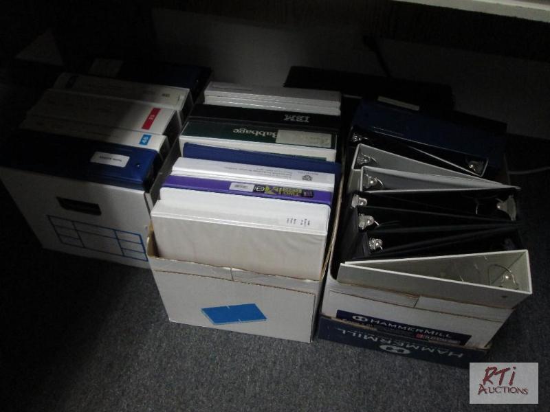 lot 72 image: (30) three ring binders, 1-3. All equipment s...