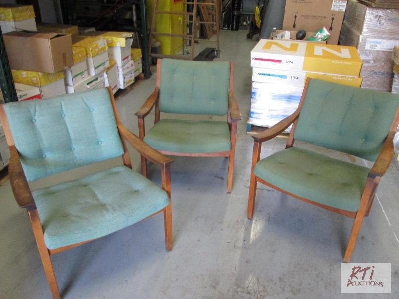lot 45 image: (3) chairs. All equipment sells AS IS buyer m...