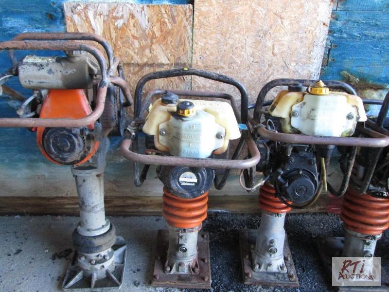 lot 49 image: (3) tampers, gas, condition unknown. All equi...