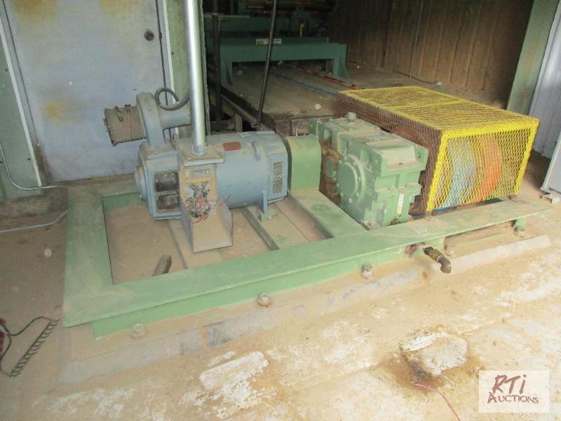 lot 10 image: Rex 150HP DC carriage drive with controls, di...