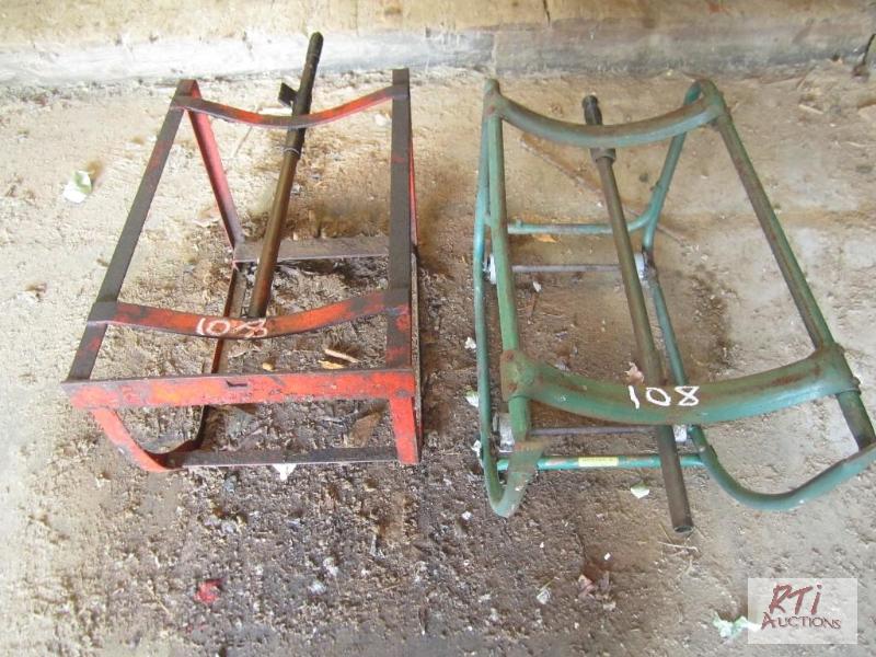 lot 108 image: (2) Barrel dispenser stands...
