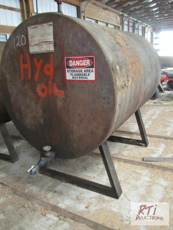 lot 120 image: 500-gallon oil tank...