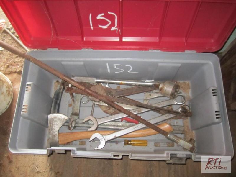 lot 152 image: PVC locker with tools...