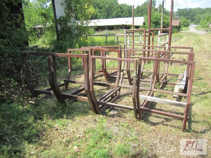 lot 165 image: (8) Steel sticker racks...