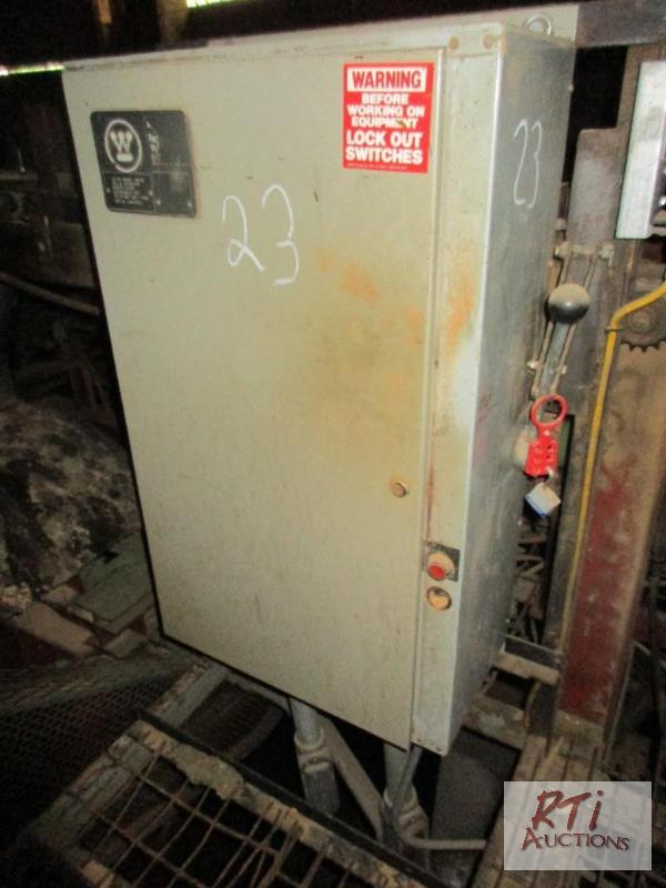 lot 23 image: Westinghouse low voltage starter, 150 hp...