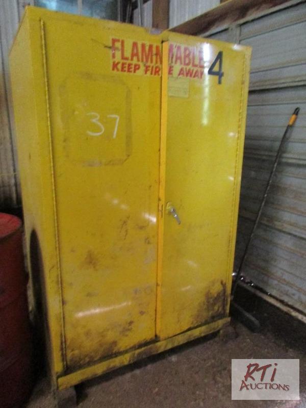 lot 37 image: Fire safety cabinet wcontents...