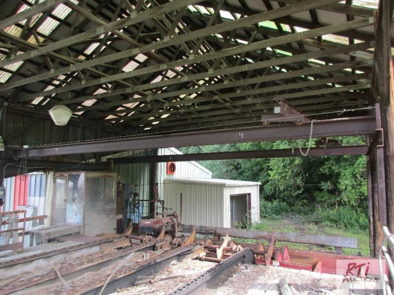 lot 4 image: Steel support over debarker for fall protecti...