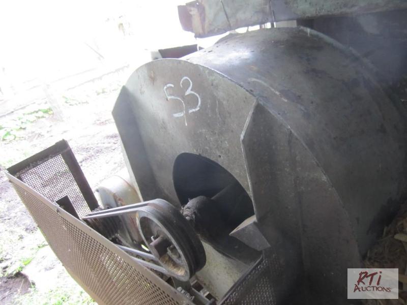 lot 53 image: Phelps chip blower wpipe, 30 hp...