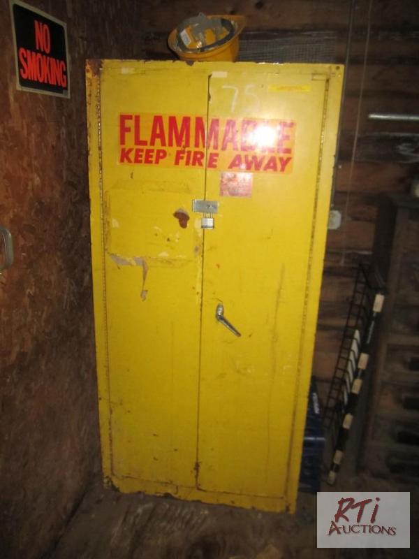 lot 75 image: Fire safety cabinet wcontents...