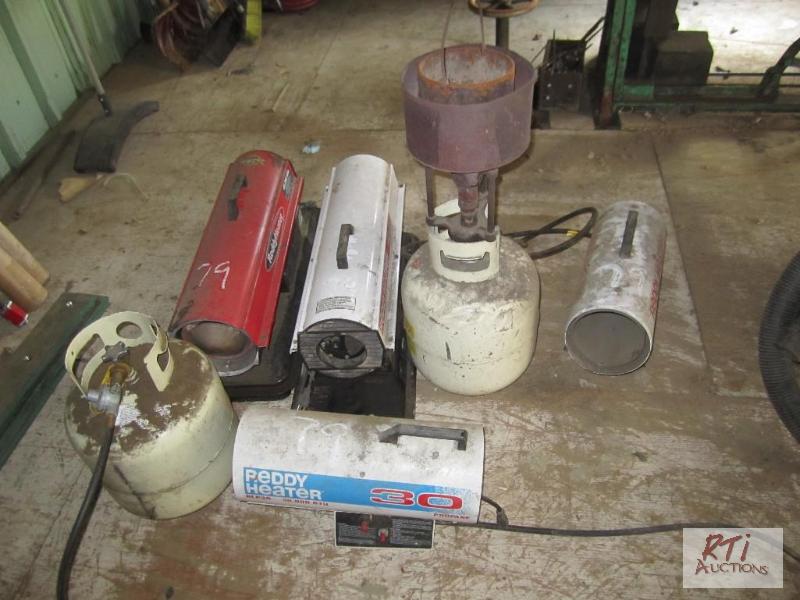 lot 79 image: Torpedo heaters...