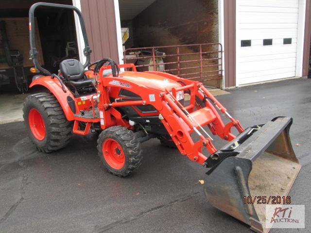 lot 48 image: 2013 KIOTI CK30 4X4 Compact TractorLoader, S...