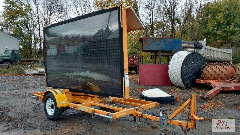 lot 50 image: 2005 Daktronics Message Board. Solar Power. U...