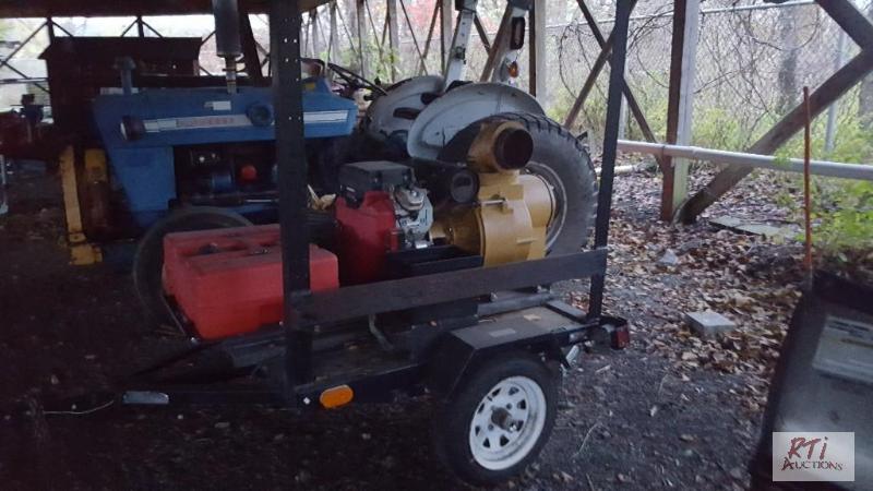 lot 56 image: AMT Mo. A558196G Trailer Mounted 6 Water pump...