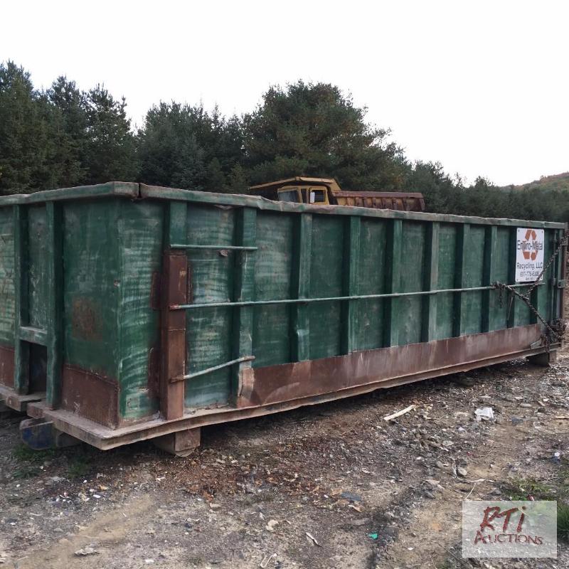 lot 57 image: 30 yard roll-off box. Single door works fine....