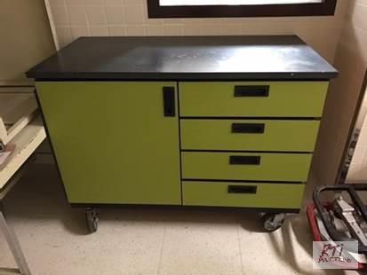 lot 71 image: (2) rolling storage carts 49 inches W, 25 in...