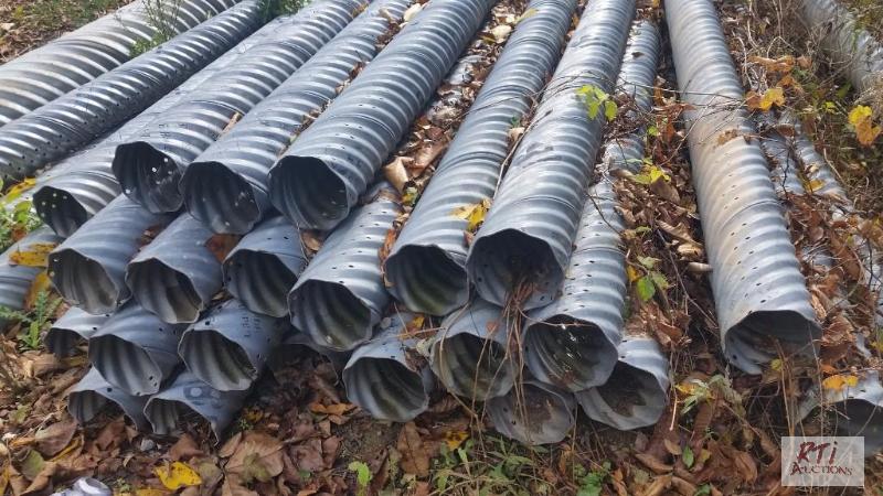 lot 73 image: 700 linear feet of 6&quot CMP galvanized pip...