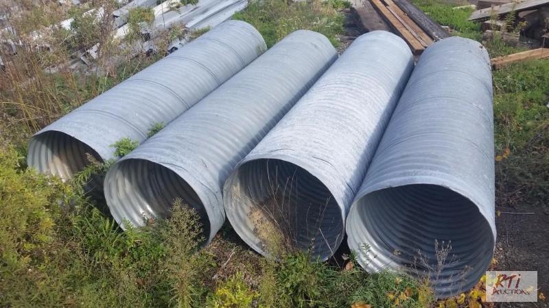lot 75 image: 40 linear feet of 30&quot CMP galvanized pip...