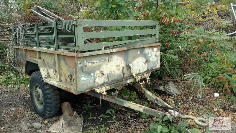 lot 12 image: SA Dump Trailer 6x8 Pintle Hitch. No Paperw...
