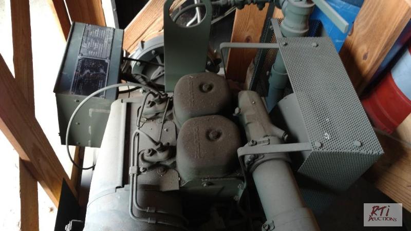 lot 17 image: Barnes Water Pump w 2 cylinder Deutz Diesel....