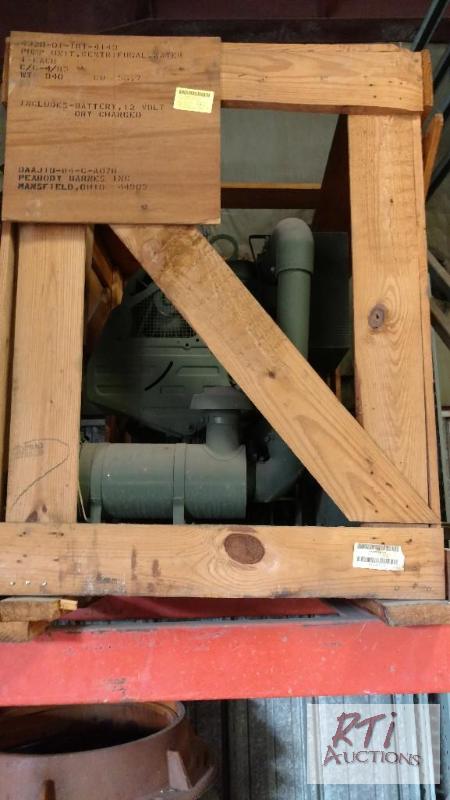 lot 18 image: Barnes Water Pump w Deutz 2cyl Diesel. 2 12...